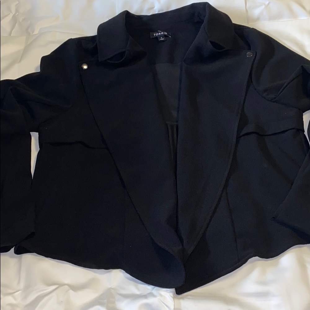 Torrid Blazer w Draped Front, Size 1